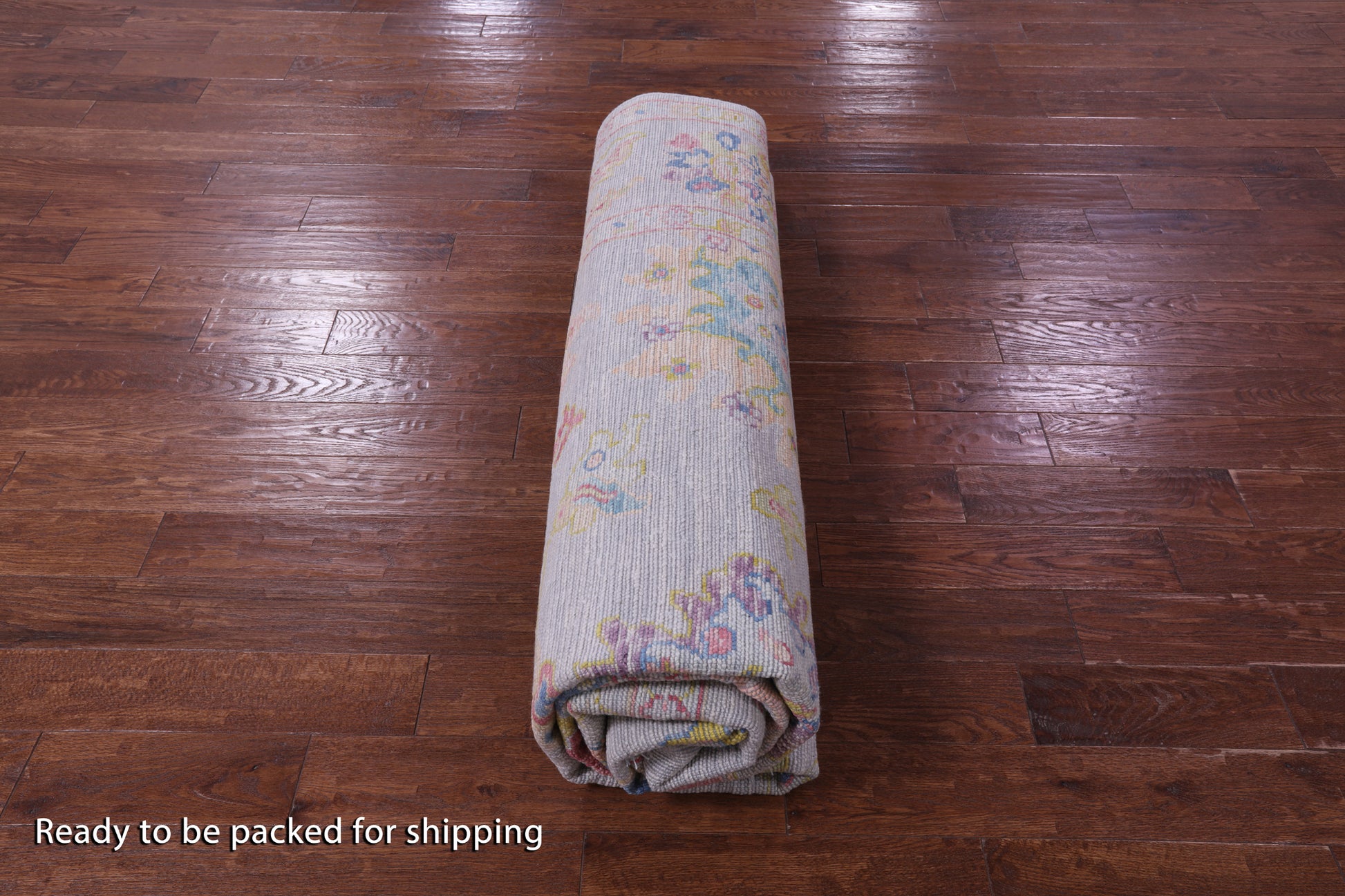 Grey Turkish Oushak Hand Knotted Wool Rug - 9' 0" X 11' 11" - Golden Nile
