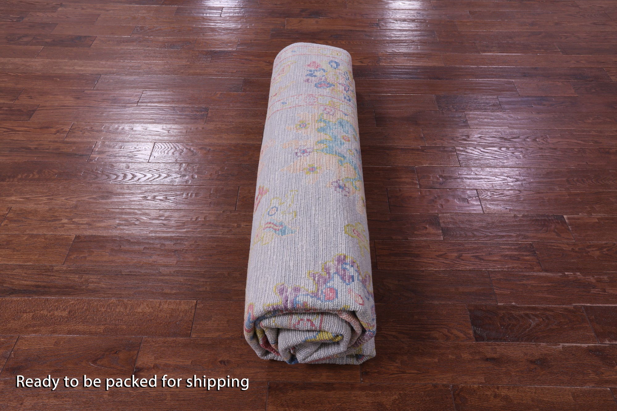 Grey Turkish Oushak Hand Knotted Wool Rug - 9' 0" X 11' 11" - Golden Nile