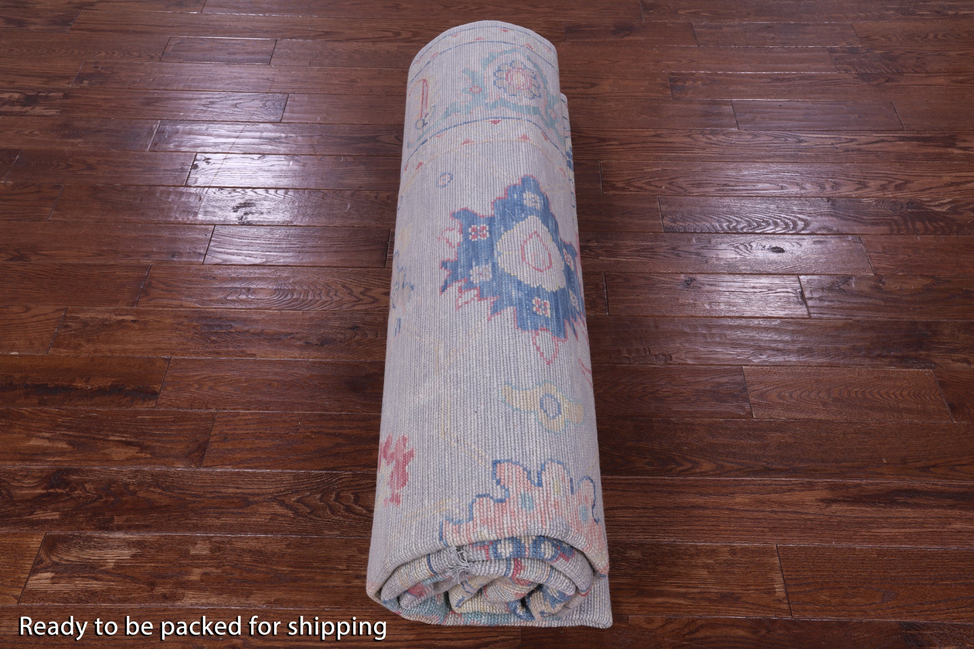 Grey Turkish Oushak Hand Knotted Wool Rug - 9' 0" X 11' 9" - Golden Nile