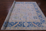 Grey Turkish Oushak Hand Knotted Wool Rug - 8' 11" X 11' 10" - Golden Nile