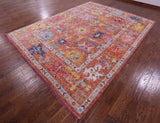 Turkish Oushak Hand Knotted Wool Rug - 9' 1" X 12' 1" - Golden Nile