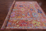 Turkish Oushak Hand Knotted Wool Rug - 9' 1" X 12' 1" - Golden Nile