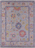 Grey Turkish Oushak Hand Knotted Wool Rug - 9' 2" X 12' 1" - Golden Nile