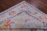 Grey Turkish Oushak Hand Knotted Wool Rug - 9' 2" X 12' 1" - Golden Nile