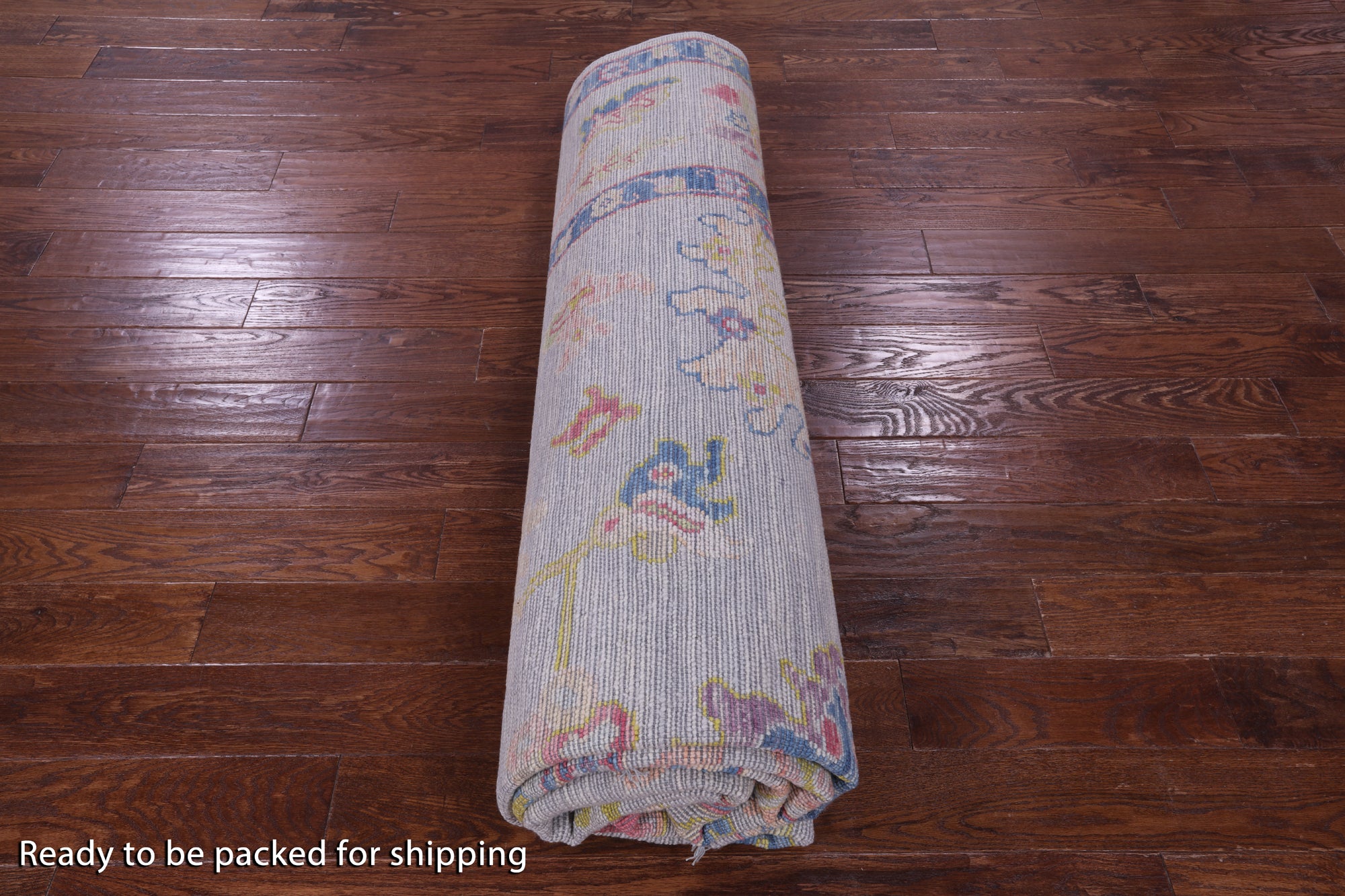 Grey Turkish Oushak Hand Knotted Wool Rug - 9' 2" X 12' 1" - Golden Nile