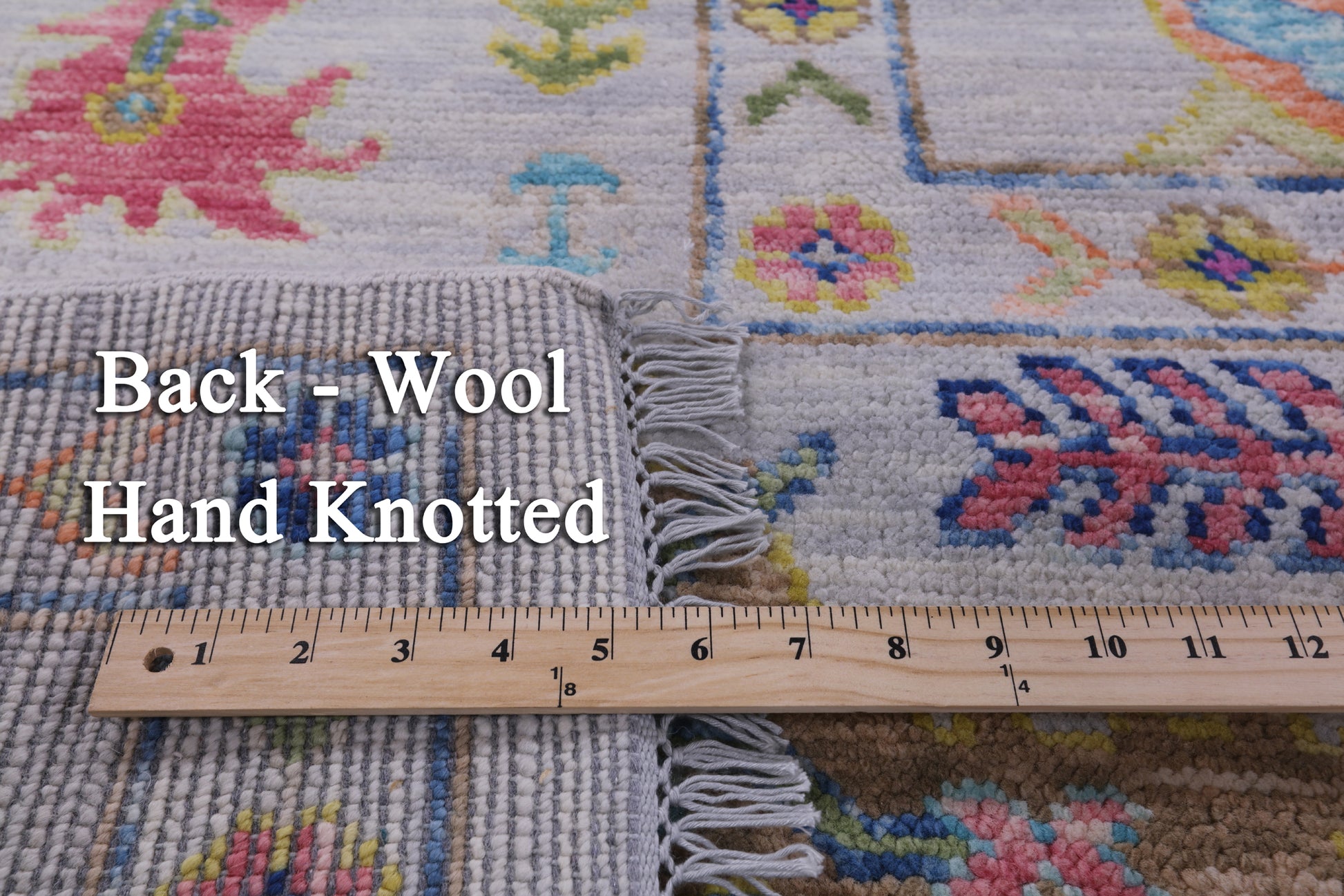 Grey Square Turkish Oushak Hand Knotted Wool Rug - 9' 0" X 9' 0" - Golden Nile