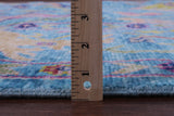 Blue Square Turkish Oushak Handmade Wool Rug - 9' 0" X 9' 1" - Golden Nile