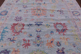 Light Blue Turkish Oushak Hand Knotted Wool Rug - 8' 5" X 10' 0" - Golden Nile