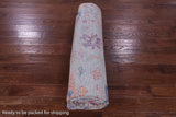 Light Blue Turkish Oushak Hand Knotted Wool Rug - 8' 5" X 10' 0" - Golden Nile