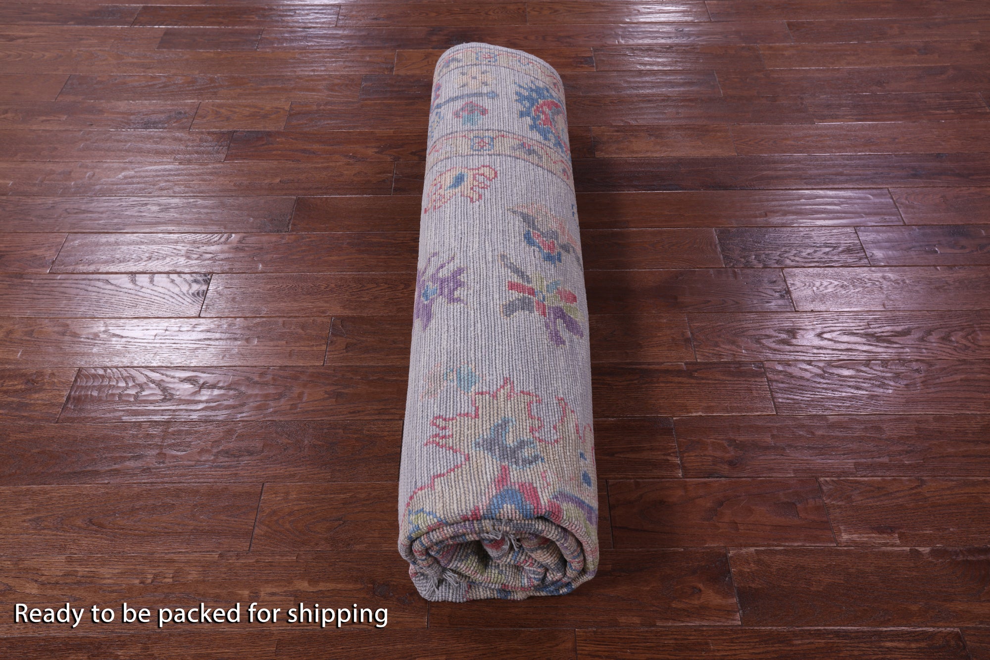 Grey Square Turkish Oushak Hand Knotted Wool Rug - 7' 9" X 8' 2" - Golden Nile