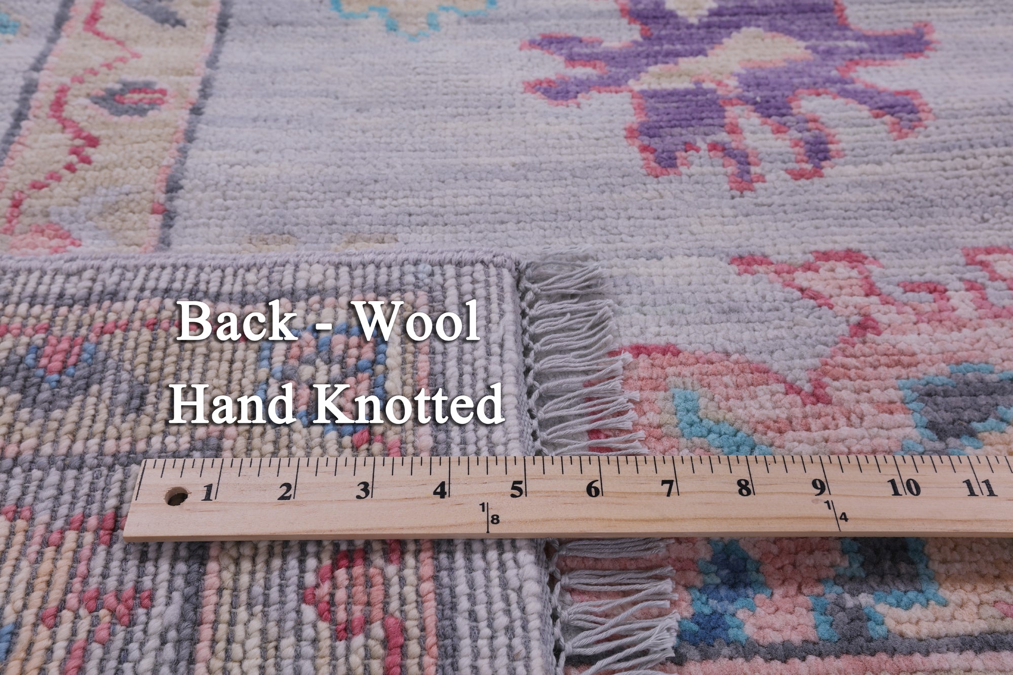 Grey Square Turkish Oushak Hand Knotted Wool Rug - 7' 9" X 8' 2" - Golden Nile