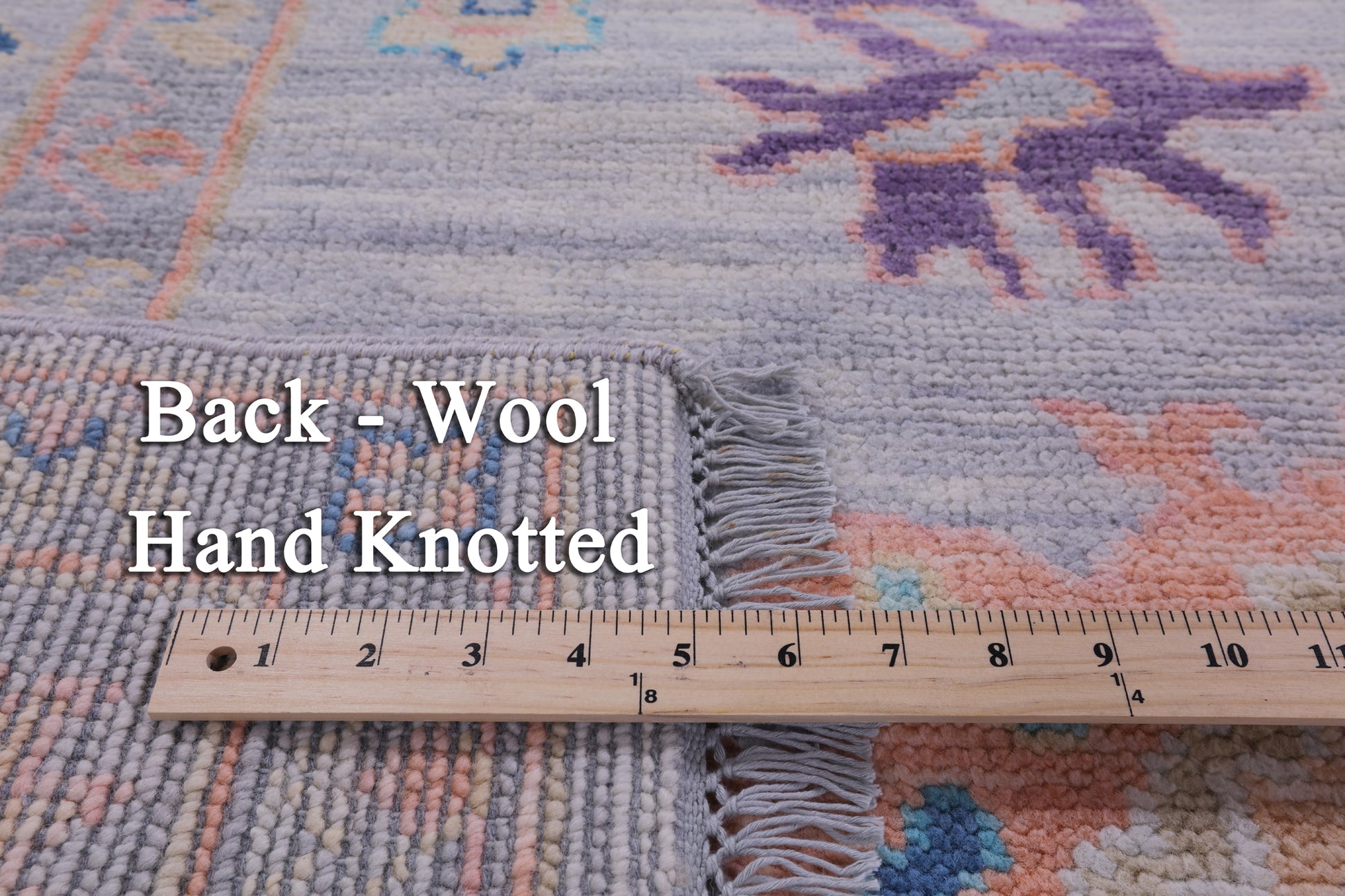 Grey Square Turkish Oushak Handmade Wool Rug - 8' 0" X 8' 4" - Golden Nile