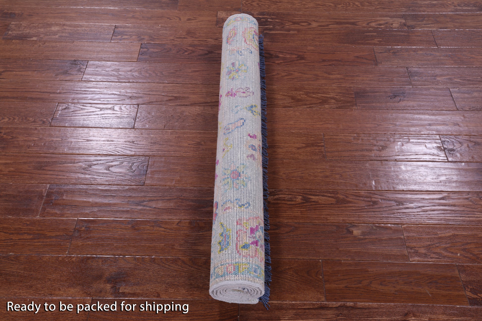 Grey Turkish Oushak Hand Knotted Wool Rug - 3' 10" X 5' 9" - Golden Nile