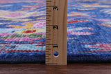 Blue Turkish Oushak Hand Knotted Wool Rug - 8' 2" X 9' 9" - Golden Nile