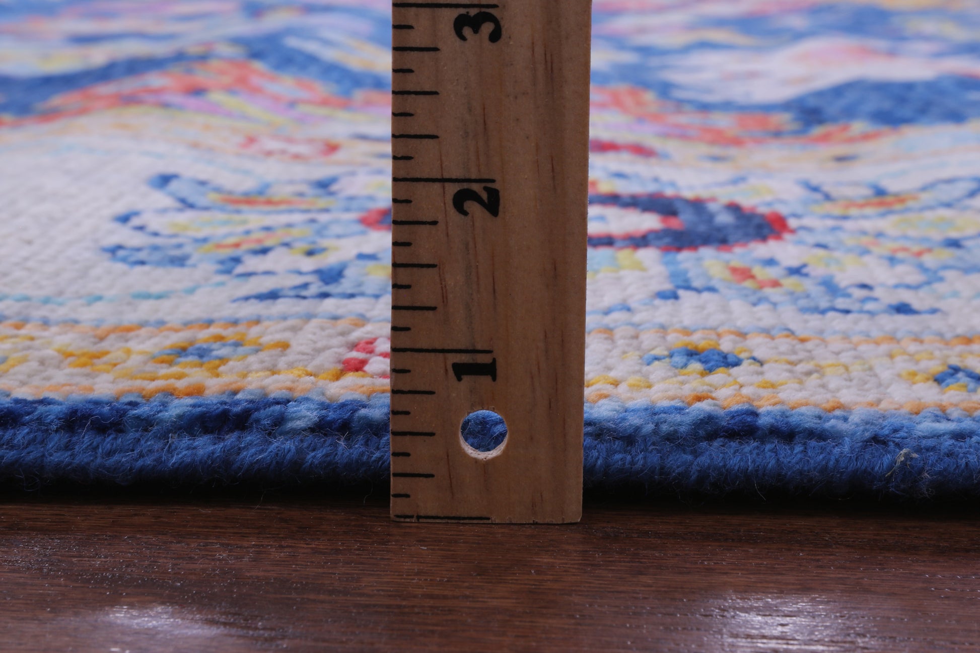 Blue Turkish Oushak Hand Knotted Wool Rug - 8' 1" X 9' 9" - Golden Nile