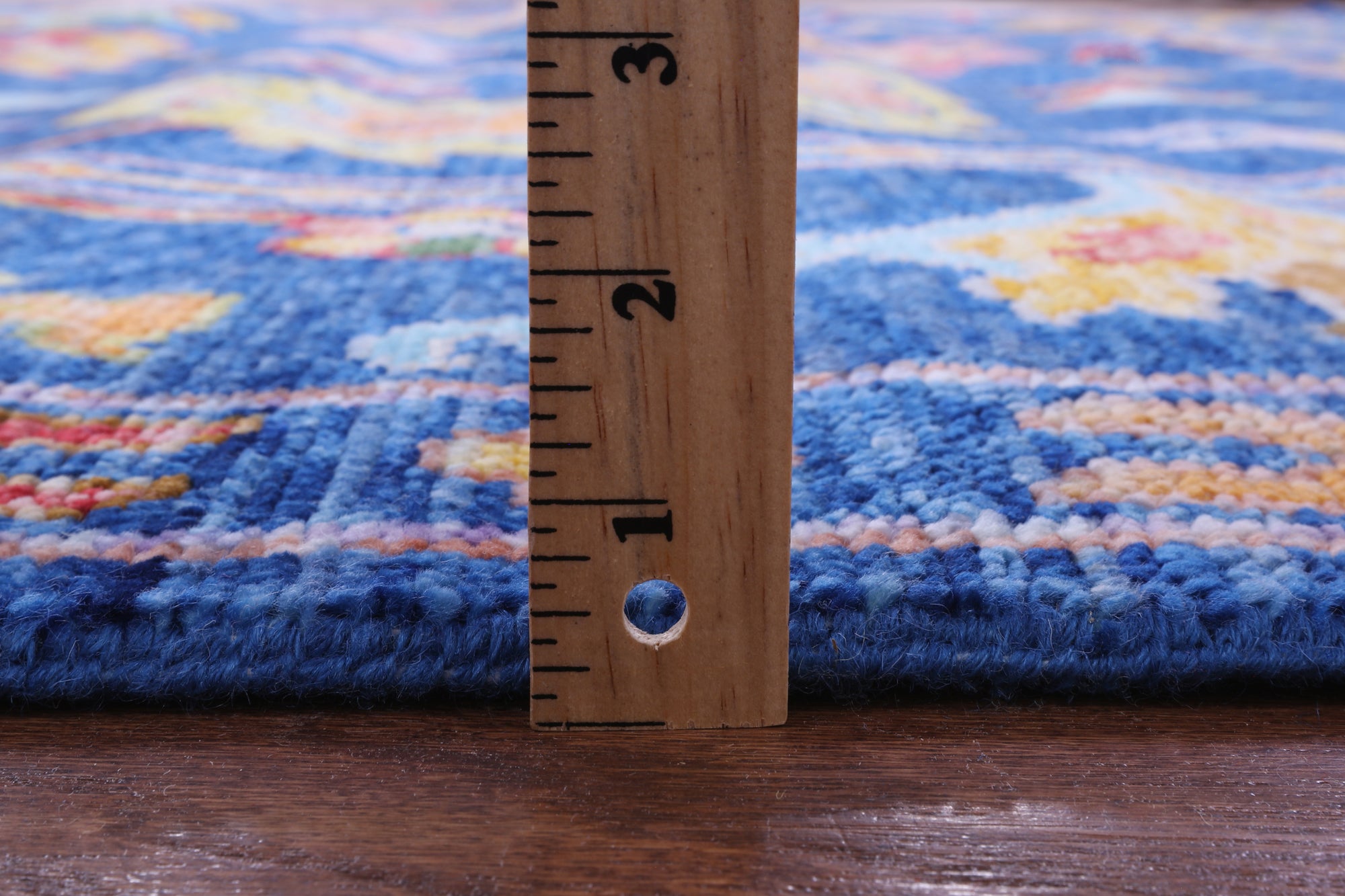 Blue Turkish Oushak Hand Knotted Wool Rug - 8' 3" X 9' 11" - Golden Nile