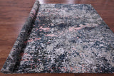 Abstract Contemporary Hand Knotted Wool & Silk Rug - 9' 1" X 12' 1" - Golden Nile