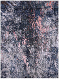 Abstract Contemporary Hand Knotted Wool & Silk Rug - 9' 1" X 12' 1" - Golden Nile