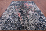 Abstract Contemporary Hand Knotted Wool & Silk Rug - 9' 1" X 12' 1" - Golden Nile