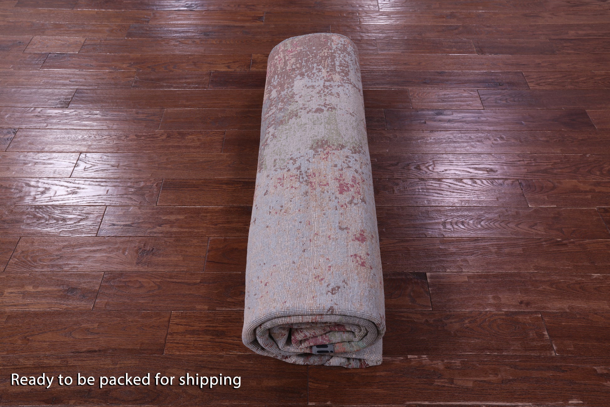 Abstract Contemporary Hand Knotted Wool & Silk Rug - 7' 10" X 10' 0" - Golden Nile