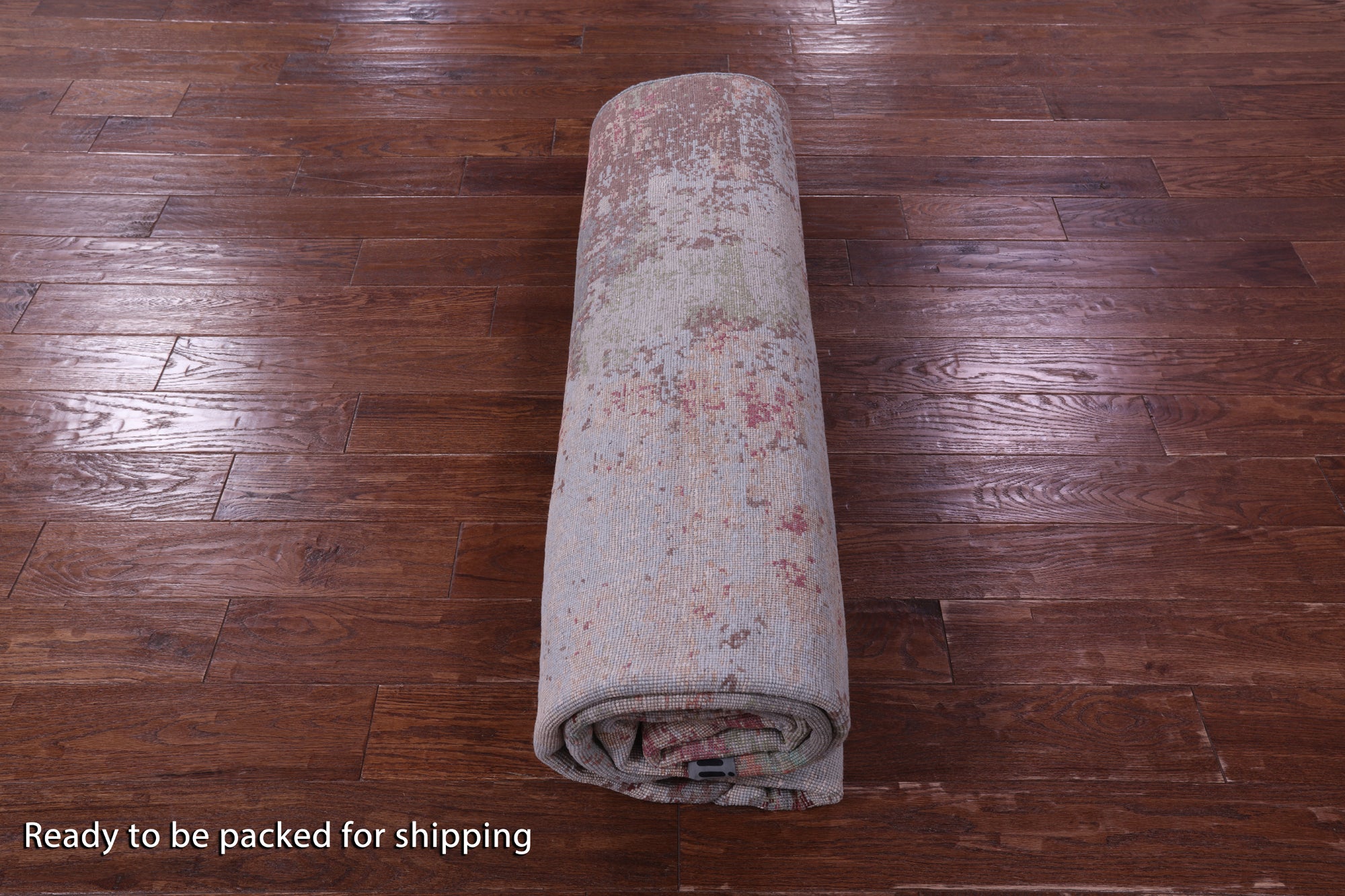 Abstract Contemporary Hand Knotted Wool & Silk Rug - 7' 10" X 10' 0" - Golden Nile