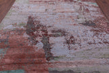 Abstract Contemporary Hand Knotted Wool & Silk Rug - 7' 10" X 10' 0" - Golden Nile