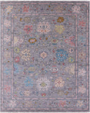 Grey Turkish Oushak Hand Knotted Wool Rug - 12' 2" X 14' 11" - Golden Nile