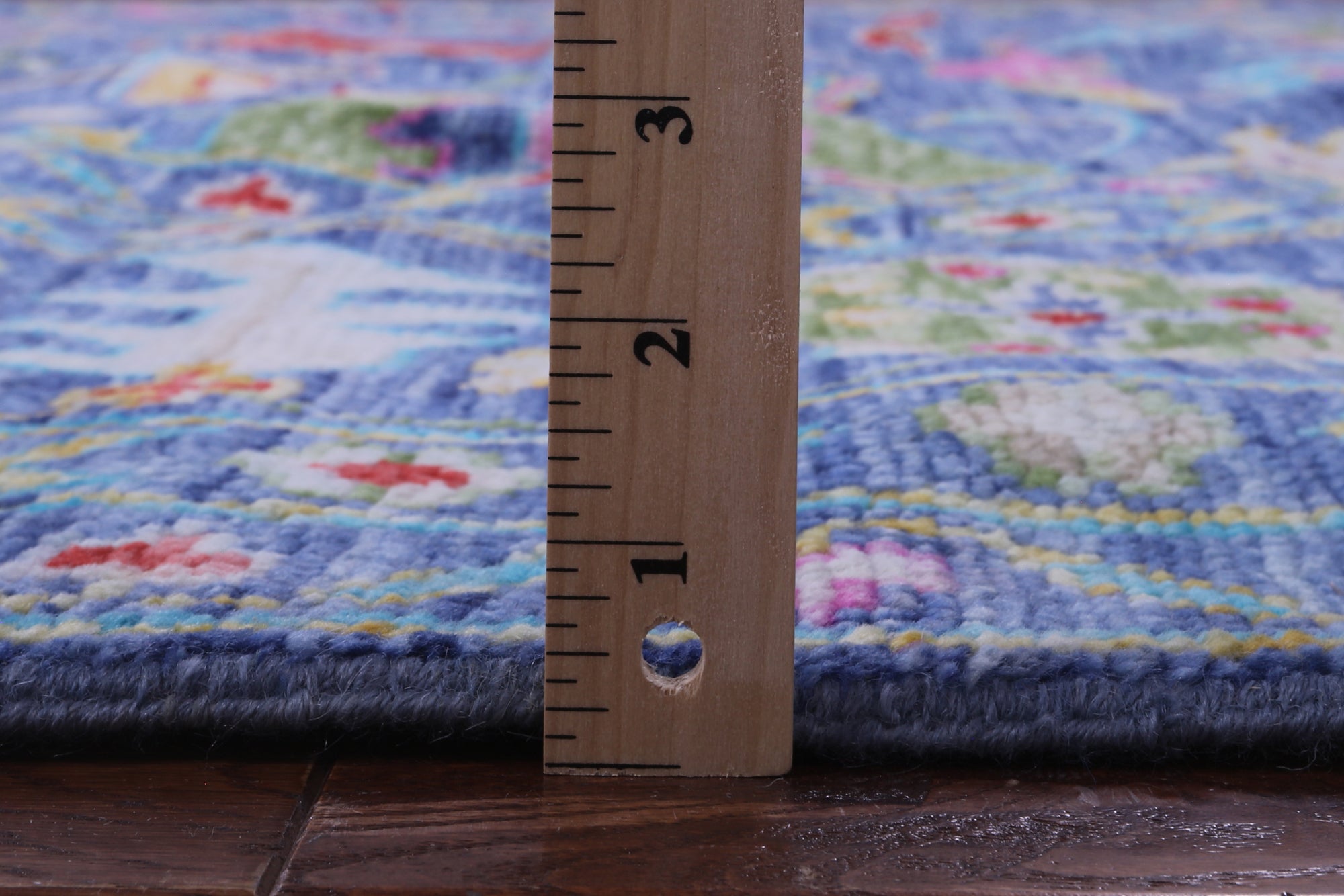 Blue Turkish Oushak Hand Knotted Wool Rug - 11' 10" X 12' 2" - Golden Nile