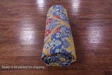 Blue William Morris Hand Knotted Wool Rug - 12' 0" X 15' 0" - Golden Nile