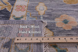 Grey Turkish Oushak Hand Knotted Wool Rug - 12' 2" X 17' 11" - Golden Nile