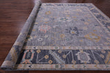 Grey Turkish Oushak Hand Knotted Wool Rug - 12' 2" X 17' 11" - Golden Nile
