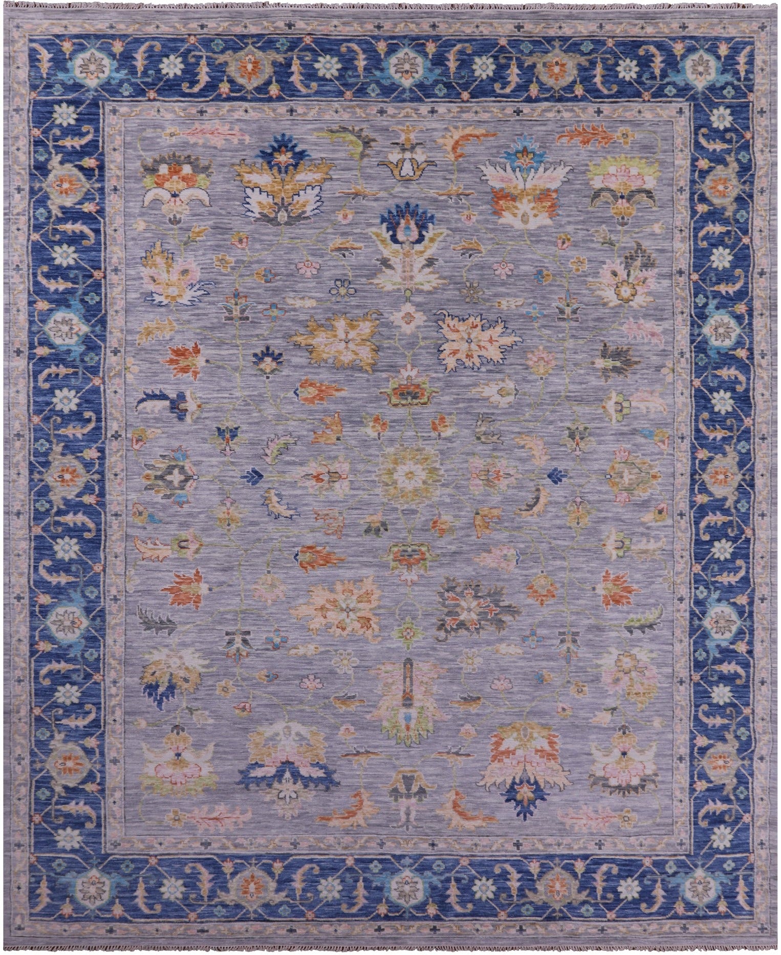 Grey Heriz Serapi Hand Knotted Wool Rug - 12' 2" X 14' 10" - Golden Nile