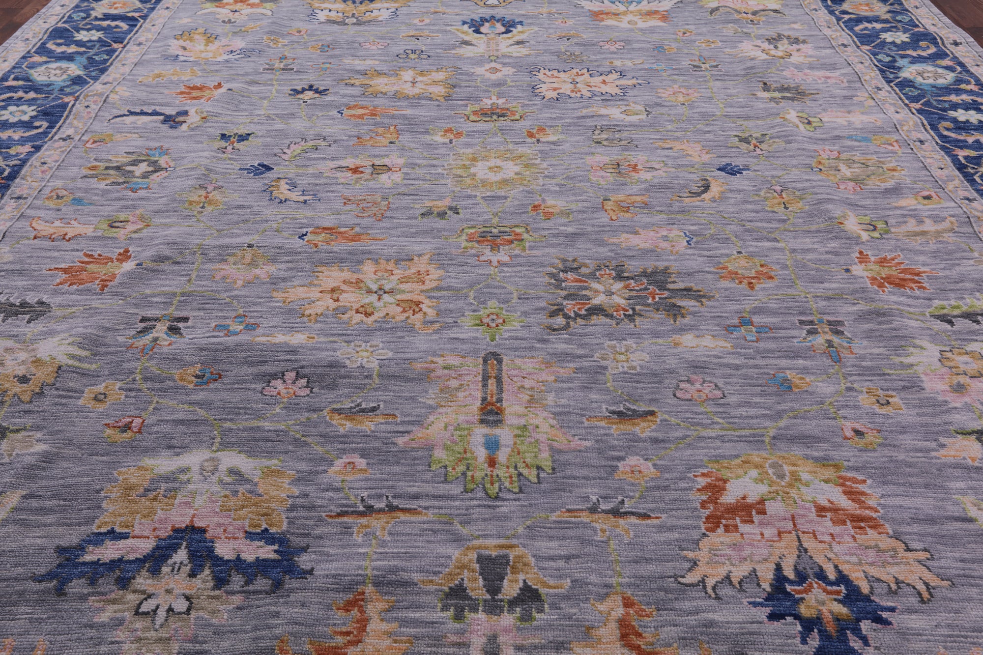 Grey Heriz Serapi Hand Knotted Wool Rug - 12' 2" X 14' 10" - Golden Nile