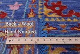 Blue Turkish Oushak Handmade Wool Rug - 12' 3" X 18' 1" - Golden Nile