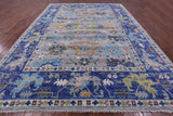 Grey Turkish Oushak Hand Knotted Wool Rug - 12' 1" X 15' 1" - Golden Nile