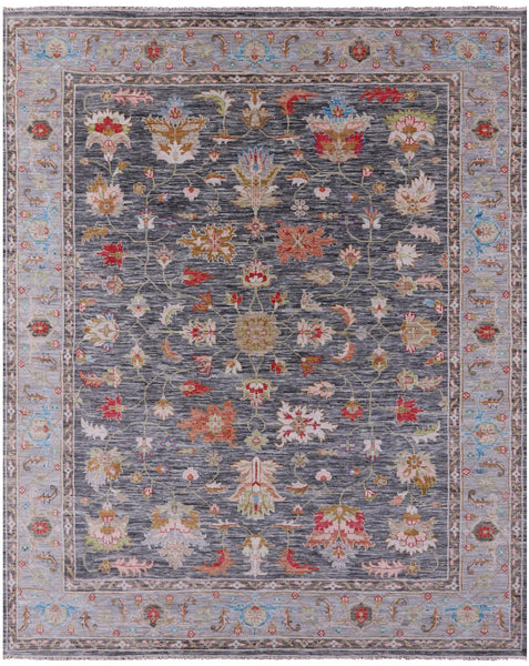 Grey Heriz Serapi Hand Knotted Wool Rug - 12' 3" X 14' 10" - Golden Nile