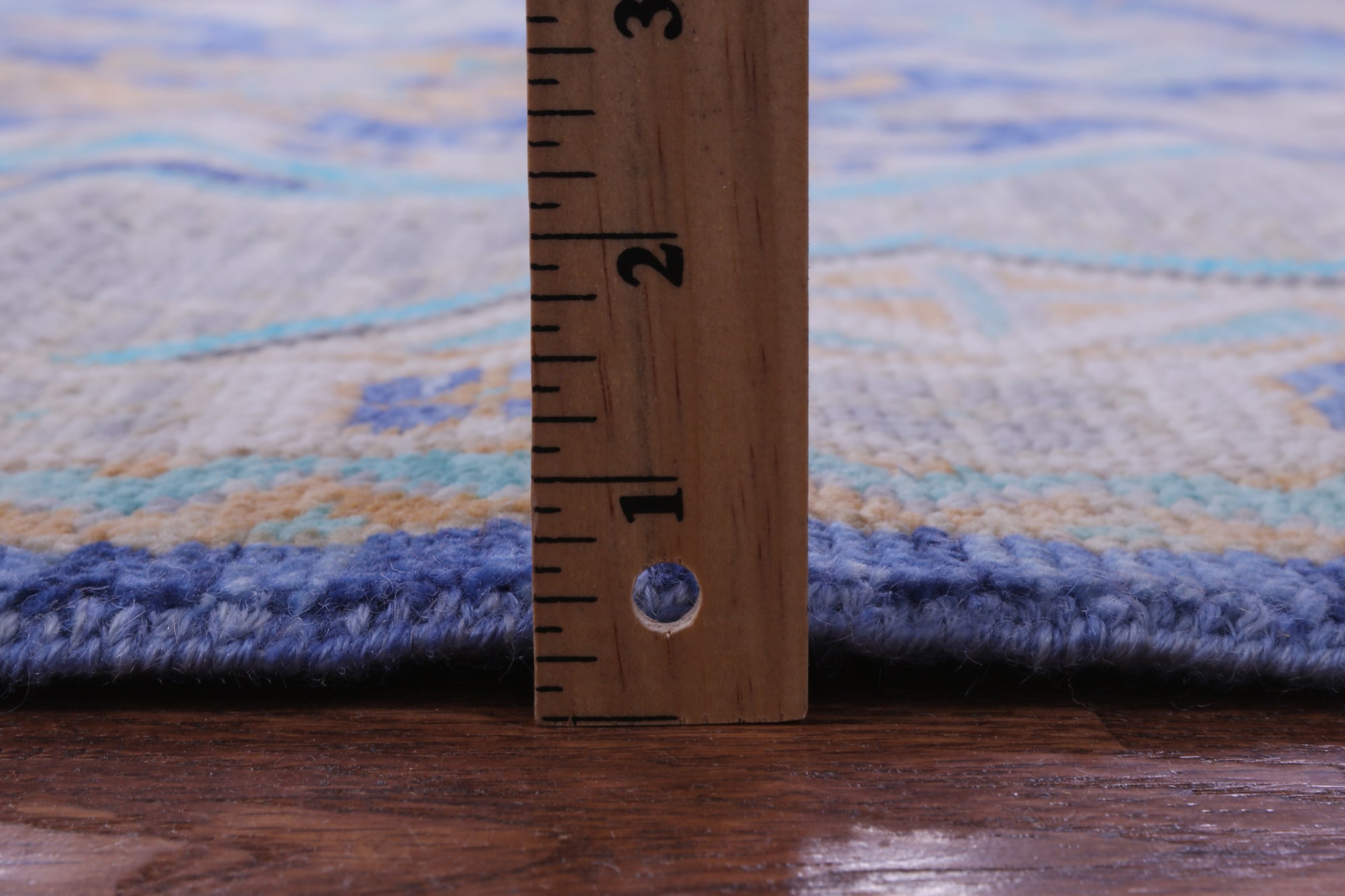 Blue Kazak Hand Knotted Wool Rug - 10' 1" X 13' 11" - Golden Nile