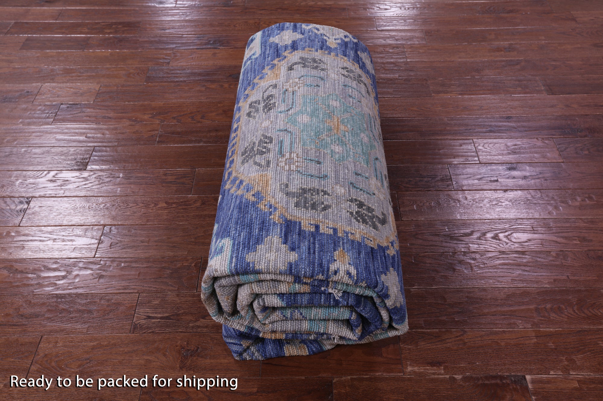 Blue Kazak Hand Knotted Wool Rug - 10' 1" X 13' 11" - Golden Nile