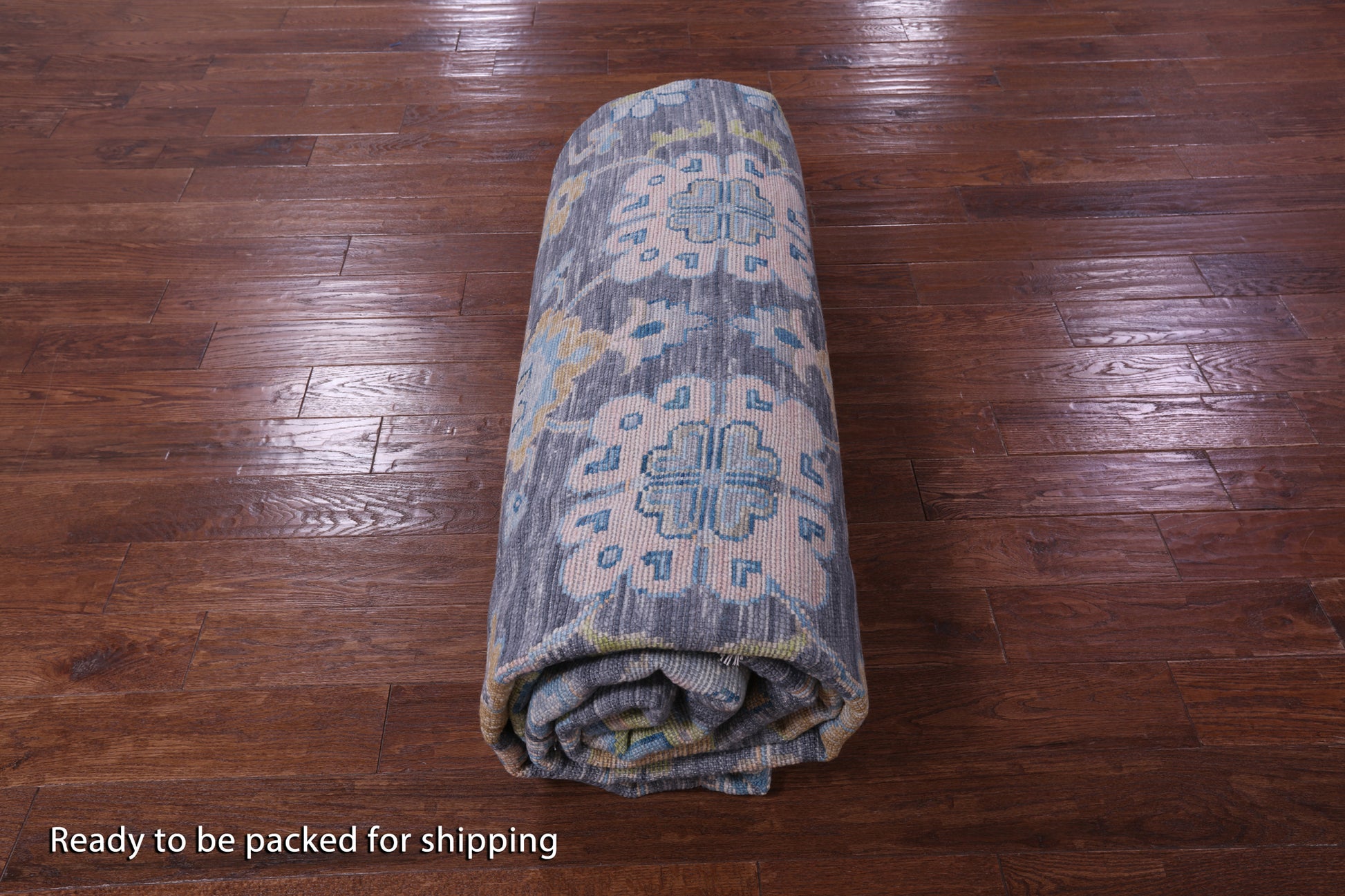 Grey Turkish Oushak Hand Knotted Wool Rug - 10' 1" X 14' 1" - Golden Nile
