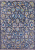 Grey Turkish Oushak Hand Knotted Wool Rug - 10' 1" X 14' 1" - Golden Nile