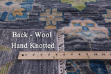 Grey Turkish Oushak Hand Knotted Wool Rug - 10' 1" X 14' 1" - Golden Nile