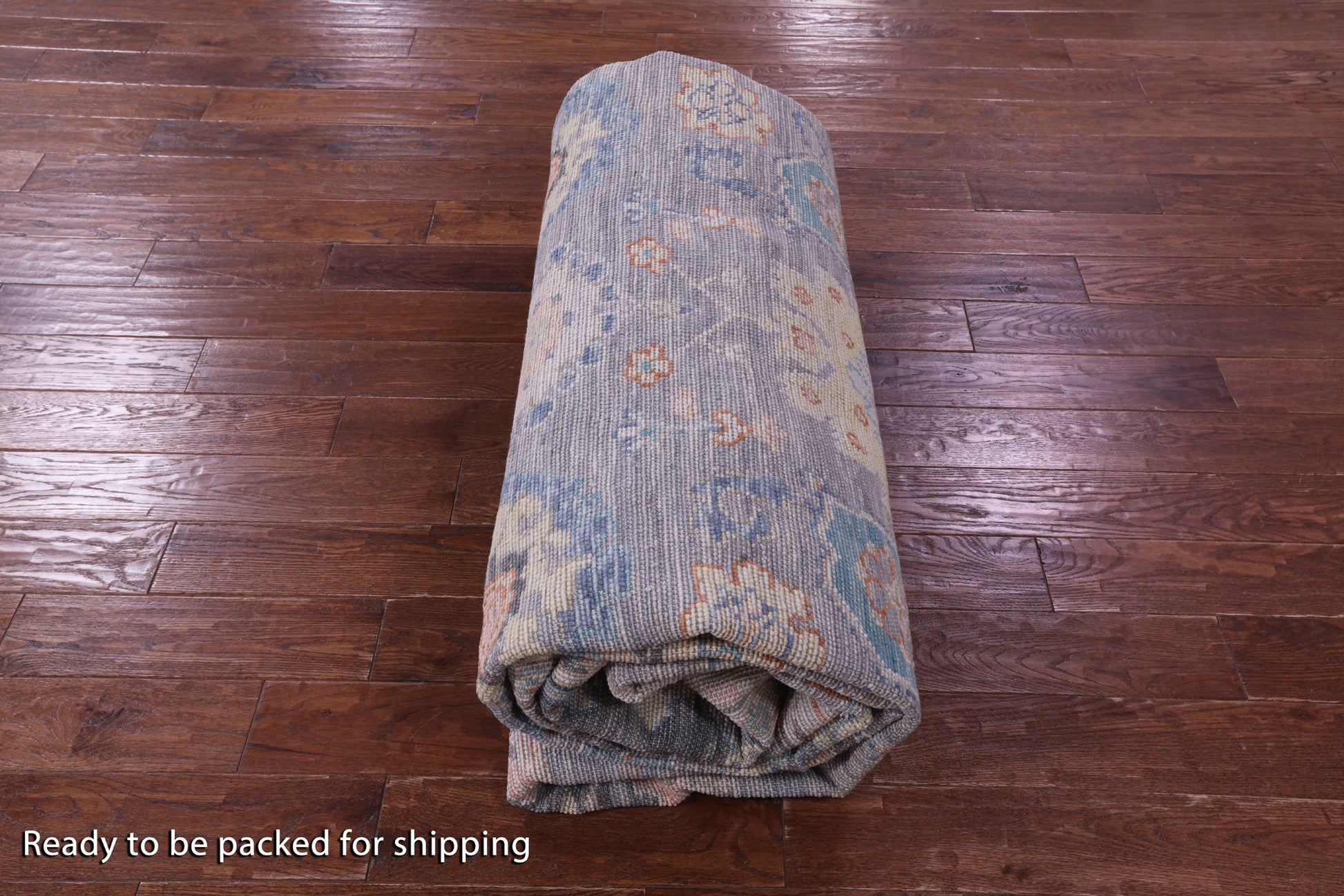 Grey Turkish Oushak Hand Knotted Wool Rug - 10' 2" X 13' 11" - Golden Nile