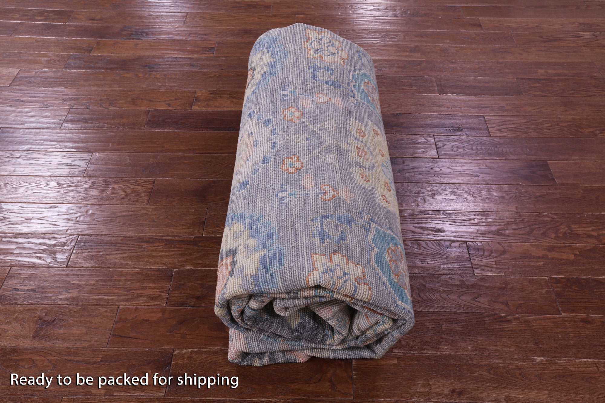 Grey Turkish Oushak Hand Knotted Wool Rug - 10' 2" X 13' 11" - Golden Nile