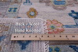 Ivory Turkish Oushak Hand Knotted Wool Rug - 10' 1" X 13' 10" - Golden Nile
