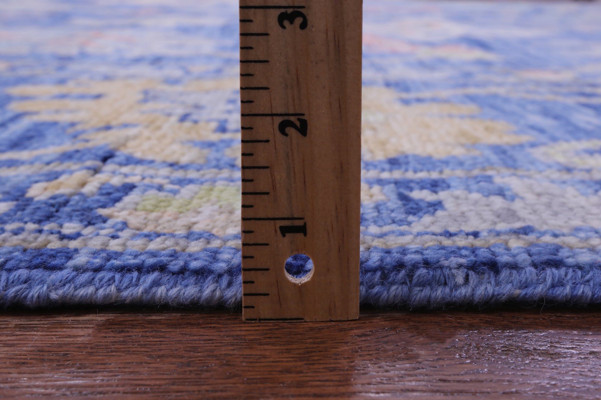Blue Turkish Oushak Hand Knotted Wool Rug - 9' 9" X 13' 11" - Golden Nile