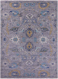 Grey Persian Tabriz Hand Knotted Wool Rug - 10' 0" X 13' 9" - Golden Nile