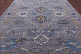 Grey Persian Tabriz Hand Knotted Wool Rug - 10' 0" X 13' 9" - Golden Nile
