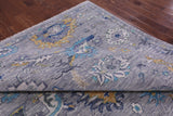 Grey Persian Tabriz Hand Knotted Wool Rug - 10' 0" X 13' 9" - Golden Nile