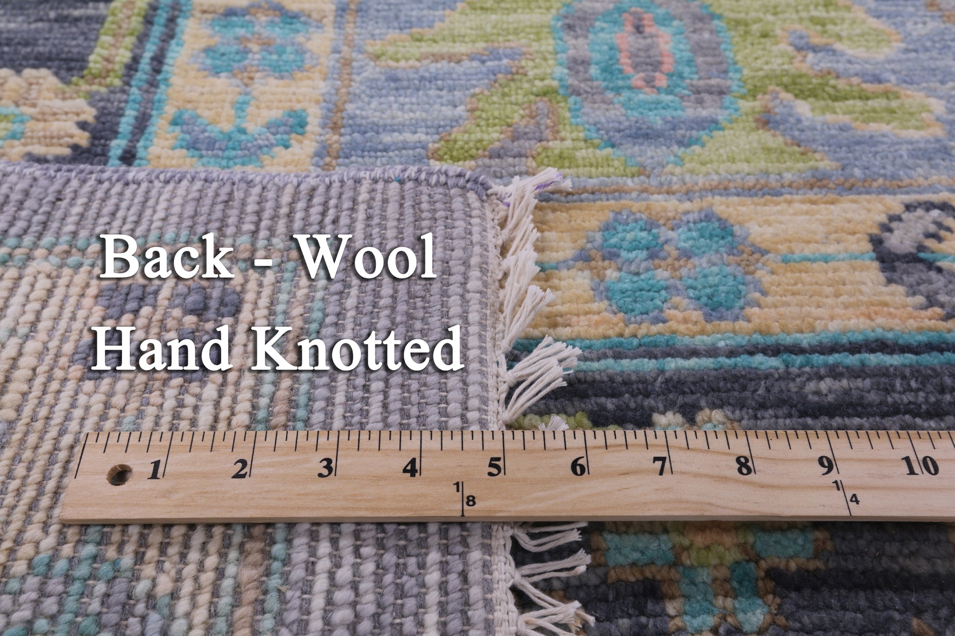 Grey Turkish Oushak Hand Knotted Wool Rug - 10' 1" X 13' 9" - Golden Nile
