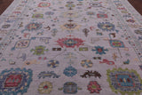 Grey Turkish Oushak Hand Knotted Wool Rug - 10' 2" X 14' 1" - Golden Nile